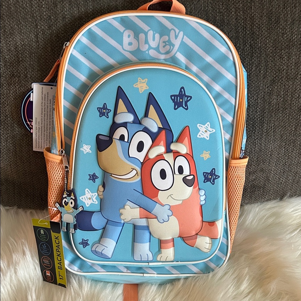 Bluey Kids Backpack with Stripes